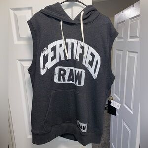 RAWGEAR Certified Raw Sleeveless Hoodie - Stone